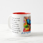 親切は完璧な錬金術のコーヒーマグである ツートーンマグカップ (正面左)