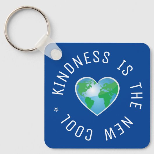 親切は新しいカッコいい引用文 キーホルダー (正面)