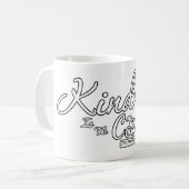 親切は新しいカッコいい コーヒーマグカップ (正面左)