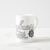 親切は新しいカッコいい ボーンチャイナマグカップ (正面右)