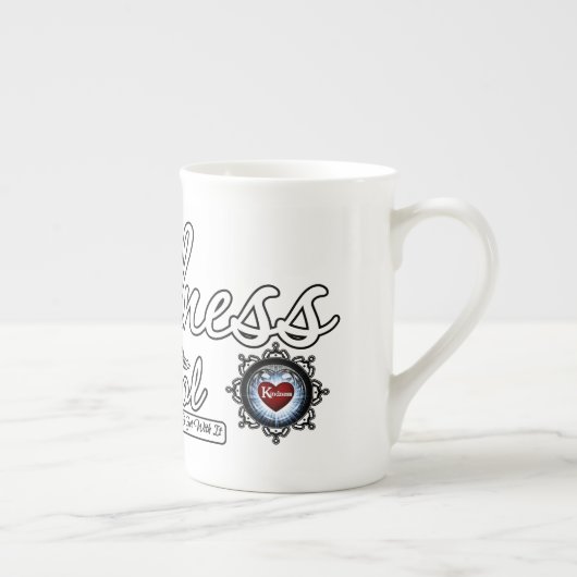 親切は新しいカッコいい ボーンチャイナマグカップ (右)