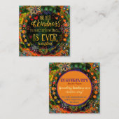 「親切は決して無駄ではない」インスピレーションカード スクエア名刺 (正面/裏面)