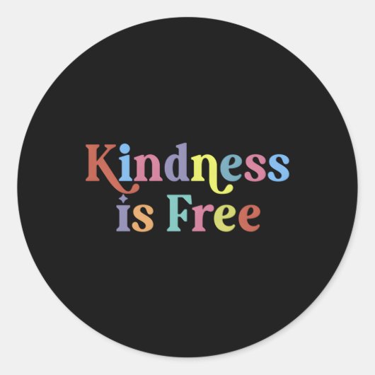 親切は自由な前向き引用文やる気を起こさせるメッサ ラウンドシール (正面)