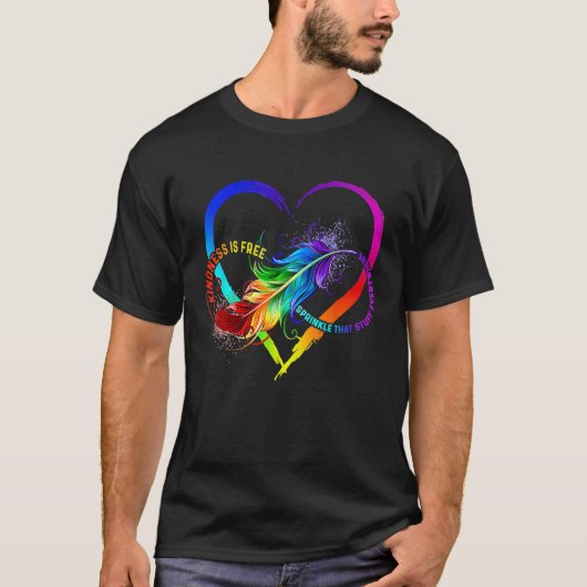親切は自由に振りかける物どこでも Tシャツ (正面)