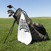 「親切は自由与えだよ遠くに」 ゴルフタオル (グリーン)