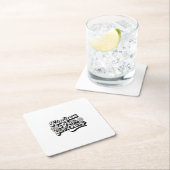 「親切は自由与えだよ遠くに」 スクエアペーパーコースター (インサイチュ)