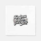 「親切は自由与えだよ遠くに」 スタンダードカクテルナプキン (正面)