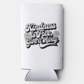 「親切は自由与えだよ遠くに」 スリム缶クーラー (裏面)