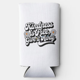 「親切は自由与えだよ遠くに」 スリム缶クーラー