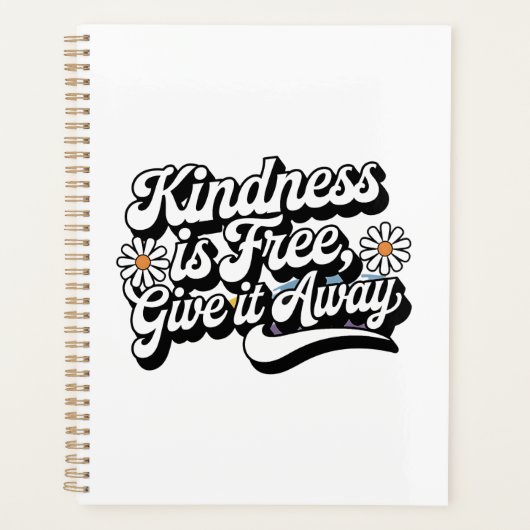 「親切は自由与えだよ遠くに」 プランナー手帳 (正面)