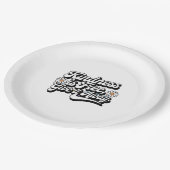 「親切は自由与えだよ遠くに」 ペーパープレート (アングル)