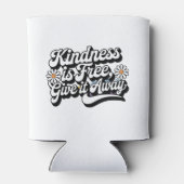 「親切は自由与えだよ遠くに」 缶クーラー (裏面)