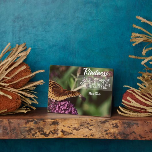 親切は言葉である フォトプラーク (側面)