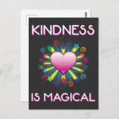 親切は魔法のレインボースター感動的 ポストカード (正面/裏面)