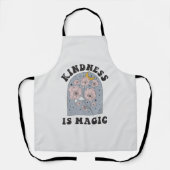 親切は魔法ヴィンテージ花 エプロン (正面)