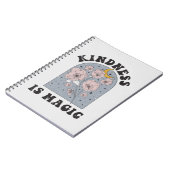 親切は魔法ヴィンテージ花 ノートブック (左側)