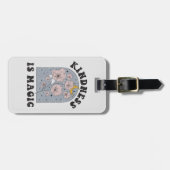 親切は魔法ヴィンテージ花 ラゲッジタグ (正面横)