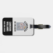 親切は魔法ヴィンテージ花 ラゲッジタグ (裏面横)