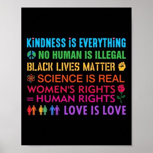 親切は黒人生活すべて問題の女性 ポスター (正面)