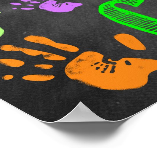 親切を広げてGermsの教室ポスター ポスター (角)