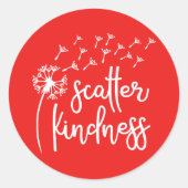 親切を散らかす ラウンドシール (正面)