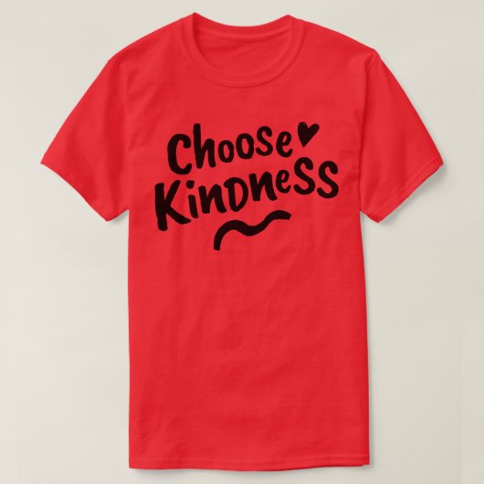 親切を親切な人間に選ぶ Tシャツ (デザイン正面)