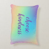 「親切を選びなさい」 ソフト角柱状パステルグラデーション アクセントクッション (裏面(縦))