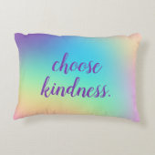 「親切を選びなさい」 ソフト角柱状パステルグラデーション アクセントクッション (裏面)