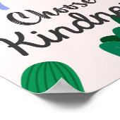 親切を選びなさい。レタリング句 ポスター (角)