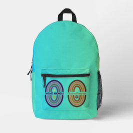 親切を選びなさい。世界をより良くする プリントバックパック