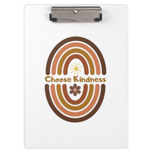 親切を選び、世界をより親切にする。 クリップボード (正面)