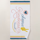 親切を選ぶ ビーチタオル (正面)