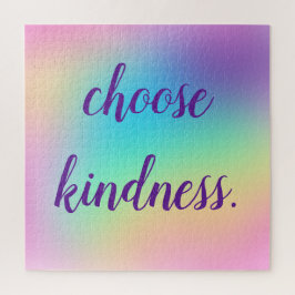 「親切を選ぶ」レインボー角柱グラデーションパズル ジグソーパズル