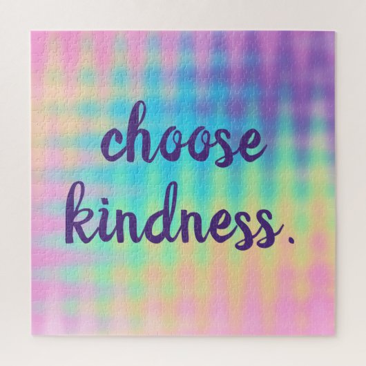 「親切を選ぶ」挑戦的なパステルパズル ジグソーパズル (縦)