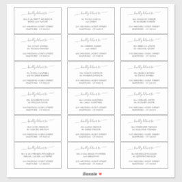 親切エレガントにゲストにデリバリー住所 シール