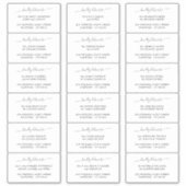 親切エレガントにゲストにデリバリー住所 シール (正面)