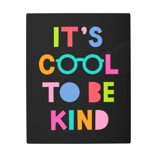 親切カッコいいに メタルプリント (正面)