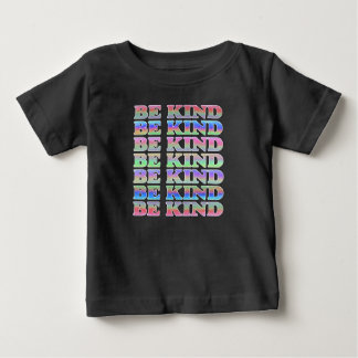 親切カラフルで親切な ベビーTシャツ