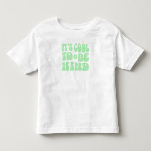 「親切クールにする」レトロ幼児 トドラーTシャツ