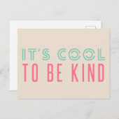 親切クールに |モダンレトロターコイズピンク ポストカード (正面/裏面)