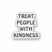 親切ステッカーで人を扱う シール (正面)