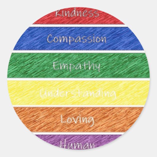 親切ステッカー ラウンドシール (正面)