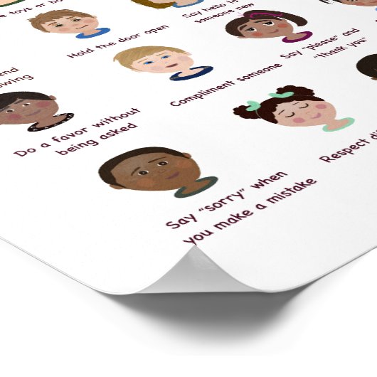 親切ポスター ポスター (角)