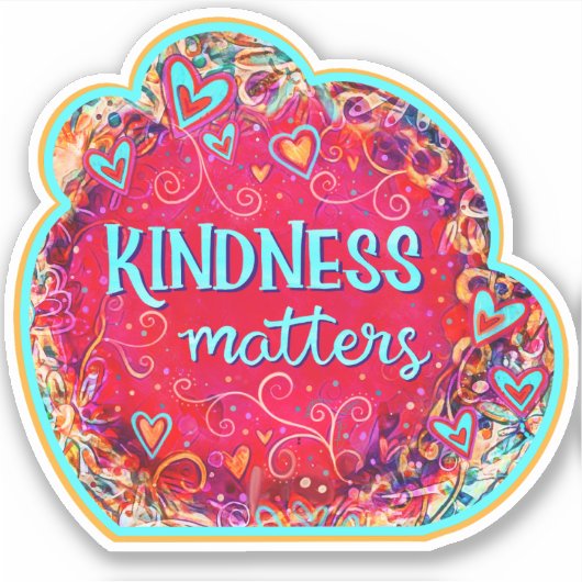 親切事かわいらし項フローラインスピレーション赤 シール (正面)