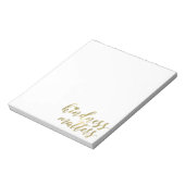 親切事項金ゴールドハート感動的引用文 ノートパッド (回転)