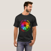親切平和平等ラブインクルージョン希望ダイバー Tシャツ (正面フル)