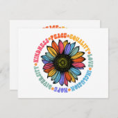 親切平和平等ラブホープ多様性ヒト シーズンカード (正面/裏面)