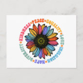 親切平和平等ラブホープ多様性ヒト シーズンポストカード (正面)