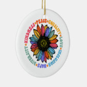 親切平和平等ラブホープ多様性ヒト セラミックオーナメント (右)