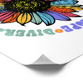 親切平和平等ラブホープ多様性ヒト ポスター (角)